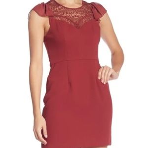 BCBGeneration: Flirty Sleeve Fit & Flare Dress